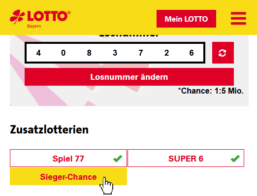 Lotto Siegerchance